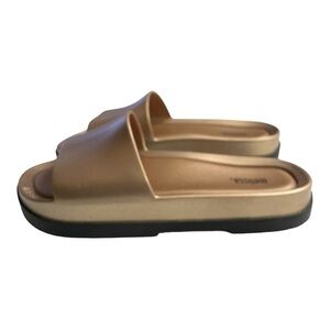 Melissa SHOES WOMEN'S BEACH
SLIDE PLATFORM BLACK GOLD SIZE 6